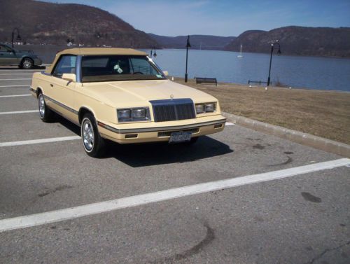 1985 chrysler lebaron convertible complete resto super clean!!! new everything