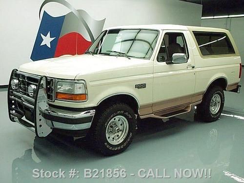 1995 ford bronco eddie bauer 4x4 leather seats only 83k texas direct auto
