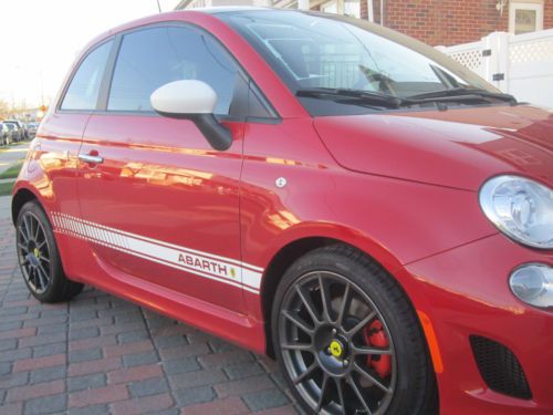 2012 fiat 500 abarth 1 owner clean carfax low miles  many upgrades