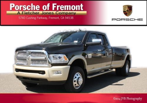 2014 ram 3500 longhorn limited, one owner, low miles, navigation, leather seats!