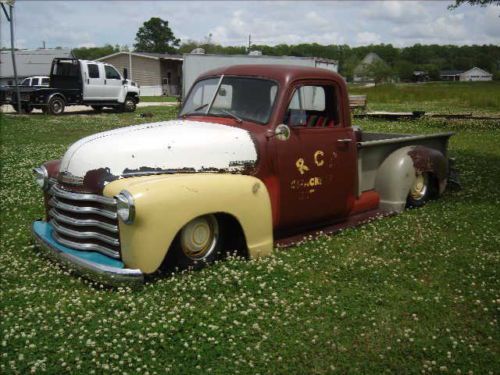 1950 chevy bagged air ride rat rod chevrolet truck