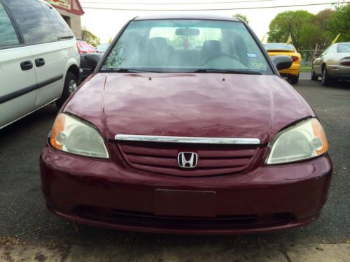 Buy Used 2002 Honda Civic Lx Automatic Sedan Maroon Exterior