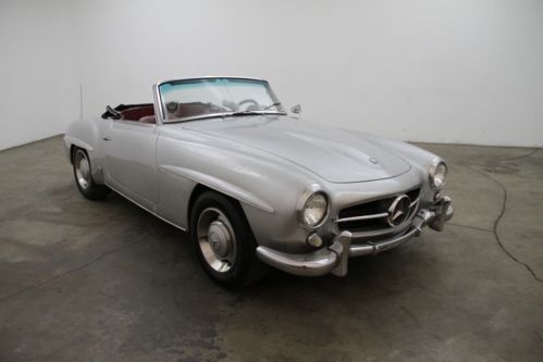 1961 mercedes-benz 190sl, 2 tops, silver, automatic, large window hardtop