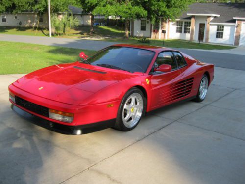 1990 ferrari testarossa - rosso corsa / black