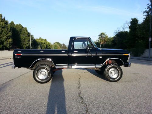 ***no reserve*** ford f-100 4x4 shortbed 390 v8 4-speed runs great