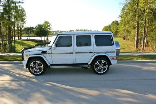 2010 mercedes-benz g55 white "brabus"