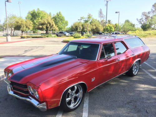 1970 chevelle ss wagon, red