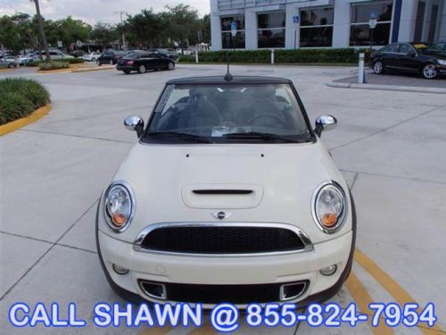 2011 mini cooper s convertible, automatic, offwhite/black, go topless, have fun