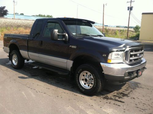 Super duty blue extended cab gray interior low miles for year carfax guaranteed