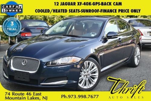 12 jaguar xf-40k-gps-back cam-cooled/heated seats-sunroof-finance price only