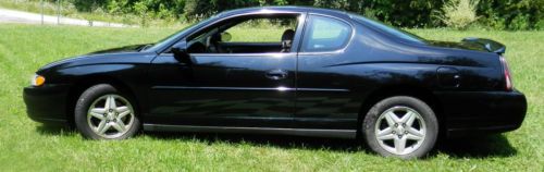 2004 chevrolet monte carlo ls coupe 2-door 3.4l  black.. sharp car!