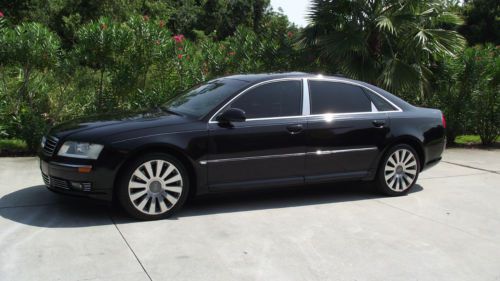 2004 audi a8l, spotless mirror like black exterior, chrome grill,19&#039;s,gorgeous!!