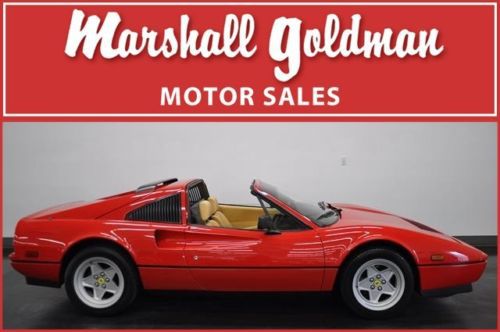 1986 ferrari 328 red/tan  belt service  done 1100 miles ago only 20400 miles
