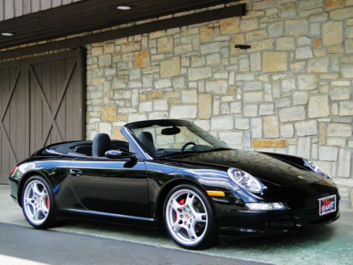 Carrera s cabriolet, c2s, convertible, 6-speed, triple black, only 15k miles 997