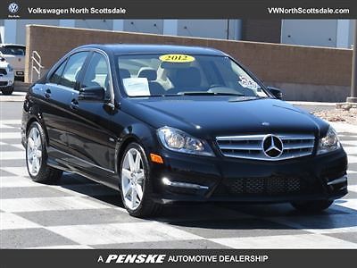 4dr sedan c250 sport rwd c-class low miles automatic gasoline 1.8l 4 cyl  black