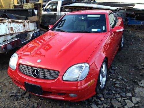 2002 mercedes slk 320 convertible salvage rebuildable flood damaged as is