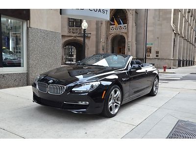 2012 bmw 650i convertible black on black $99,575 msrp 1 owner! local trade!