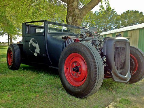 1926 ford chopped hot rod / rat rod w rebuilt chevy 350 motor (model t) look!