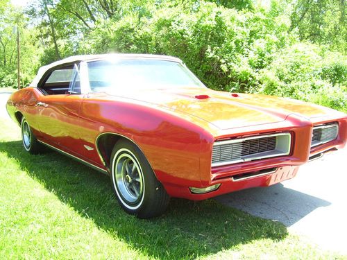 1 family owned solar red 1968 gto convertible numbers matching!