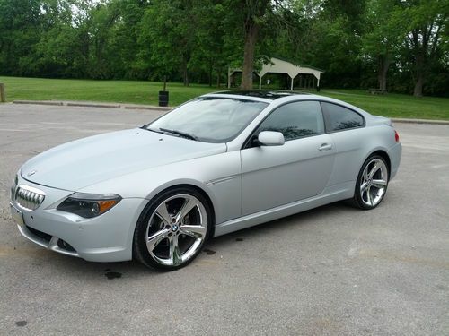 2005 bmw 645ci coupe 21" rims wrapped e63 dvd navigation leather loaded 645 650