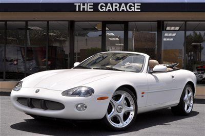 2003 jaguar xkr convertible 400hpsupercharged 4.2, white/ cashmere!!! only26k!!!