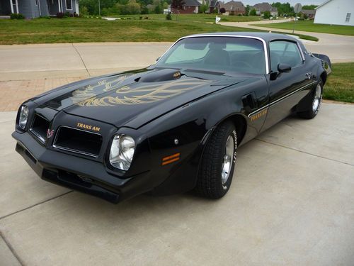 1976 trans am-black-survivor-stored for 30 years-