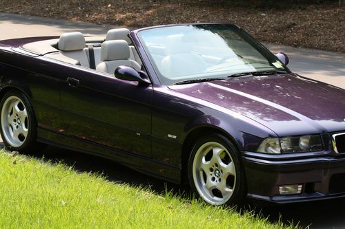 1999 bmw m3 convertible 5 speed techno metallic violet clean history no accident
