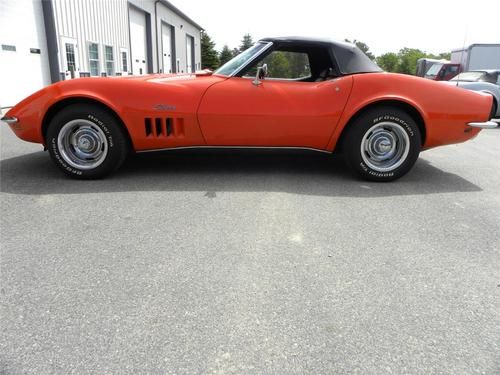 1969 chevrolet corvette convertible l-71 427/435 hp 4 speed numbers matching