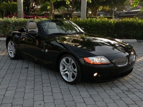 04 z4 3.0i convertible automatic leather premium &amp; sport package heated seats