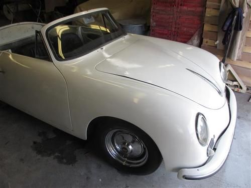 Porsche 356 a cabriolet 1959 kardex california delivered : easy restoration 356a