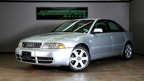 2000 audi s4, manual, leather, clean carfax! we finance!