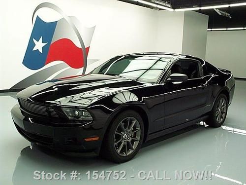 2011 ford mustang auto blk on blk rear cam spoiler 45k texas direct auto