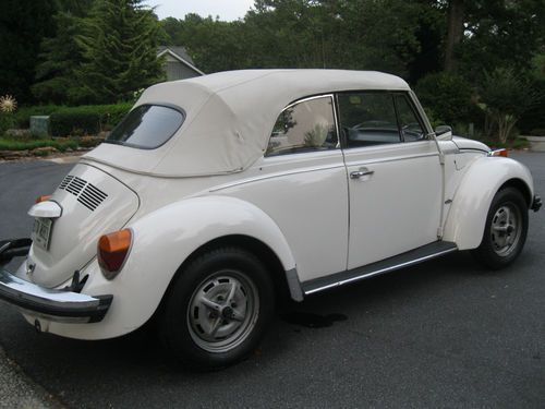 1978 vw super beetle convertible. triple white karman edition 1978.