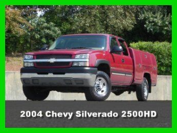2004 chevy silverado extended cab 2500hd 4x4 stahl utility truck 6.0l vortec gas