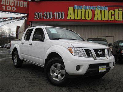 2012 nissan frontier sv v6 crew cab 4x4 4wd carfax certified 1-owner low reserve