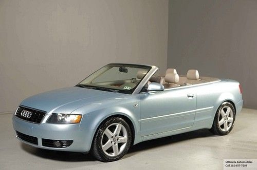 2003 audi a4 3.0 v6 convertible heated leather alloys xenons bose audio clean