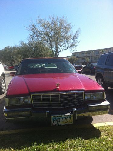 1991 cadillac deville "spring edition" red - transmission needs work