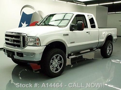 2007 ford f-250 lariat supercab diesel 4x4 lift leather texas direct auto