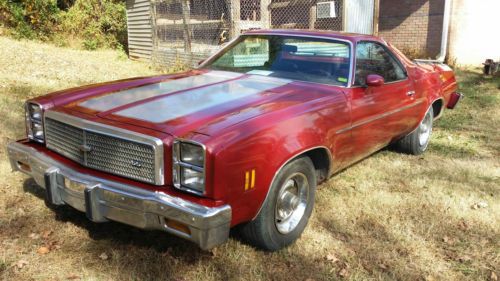 1976 chevrolet el camino ss 5.7l firethorn red numbers matching original
