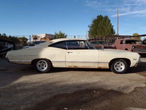 1967 matching #&#039;s 396 bench seat 4 speed original new mexico project car