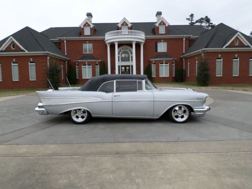 1957 bel-air convertible resto mod. 55 delivery!  financing!  trades!