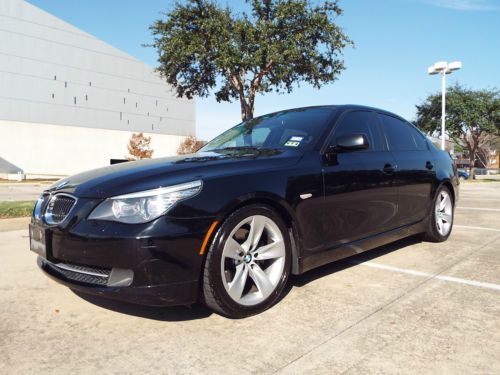 2008 bmw 528i black/black super clean  xenon lights smoke free