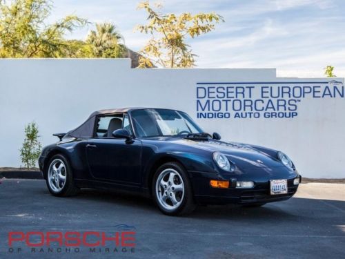 1997 porsche 911 carrera cabriolet blue manual sound package power seat package