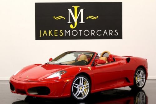2008 f430 spider f1, red/tan, 1-owner, 8700 miles, highly optioned, pristine car