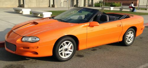 2001 camaro convertible v6 automatic 121k in hugger orange