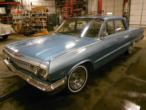 1963 chevrolet biscayne 4 door, 327 automatic. runs and drives!!