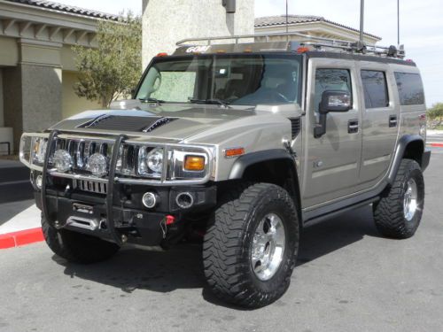 2004 hummer h2 suv 1 owner 25k in extras! night vision, viper, must see!!!