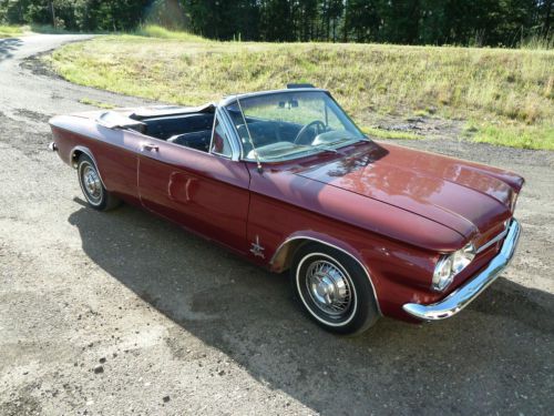 63 spyder corvair convertible turbo charged