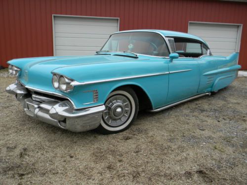 58 cadillac fleetwood custom - shaved door handles - lowered -beautiful big fins