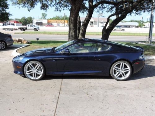 2014 aston martin db9 coupe&#039; exclusive mendip blue/sandstorm interior